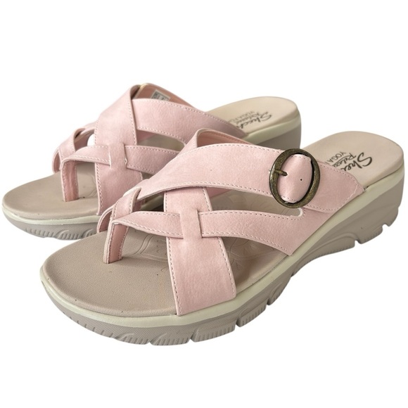 Skechers Easy Going Adjustable Vegan Sandals Sundown Blush Pink Womens Size 8.5 - Picture 1 of 13